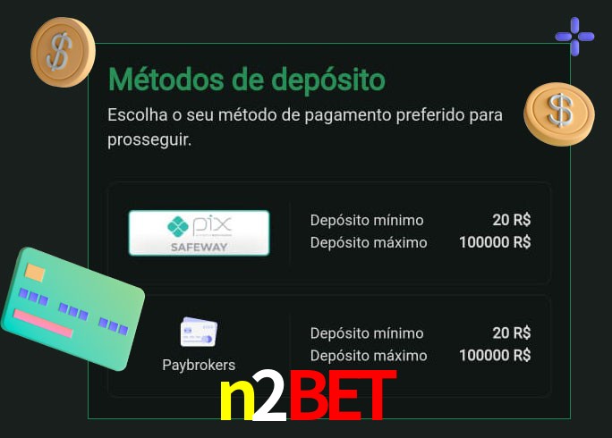 O cassino n2bet oferece uma grande variedade de métodos de pagamento